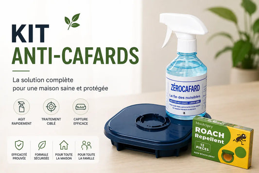 🎯 Pack Anti-Cafards TOTAL — Spray + Gel + Piège (Offre Choc)