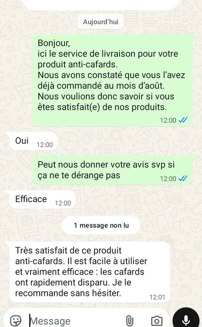 🌿 Éradiquez les Cafards Rapidement avec Notre Solution Anti-Cafard !