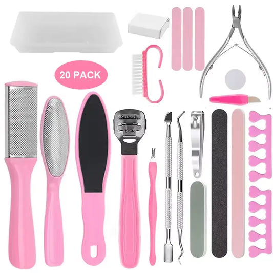 🧖🏽‍♀️✨ Kit Manucure & Pédicure Professionnel – 20 Pièces